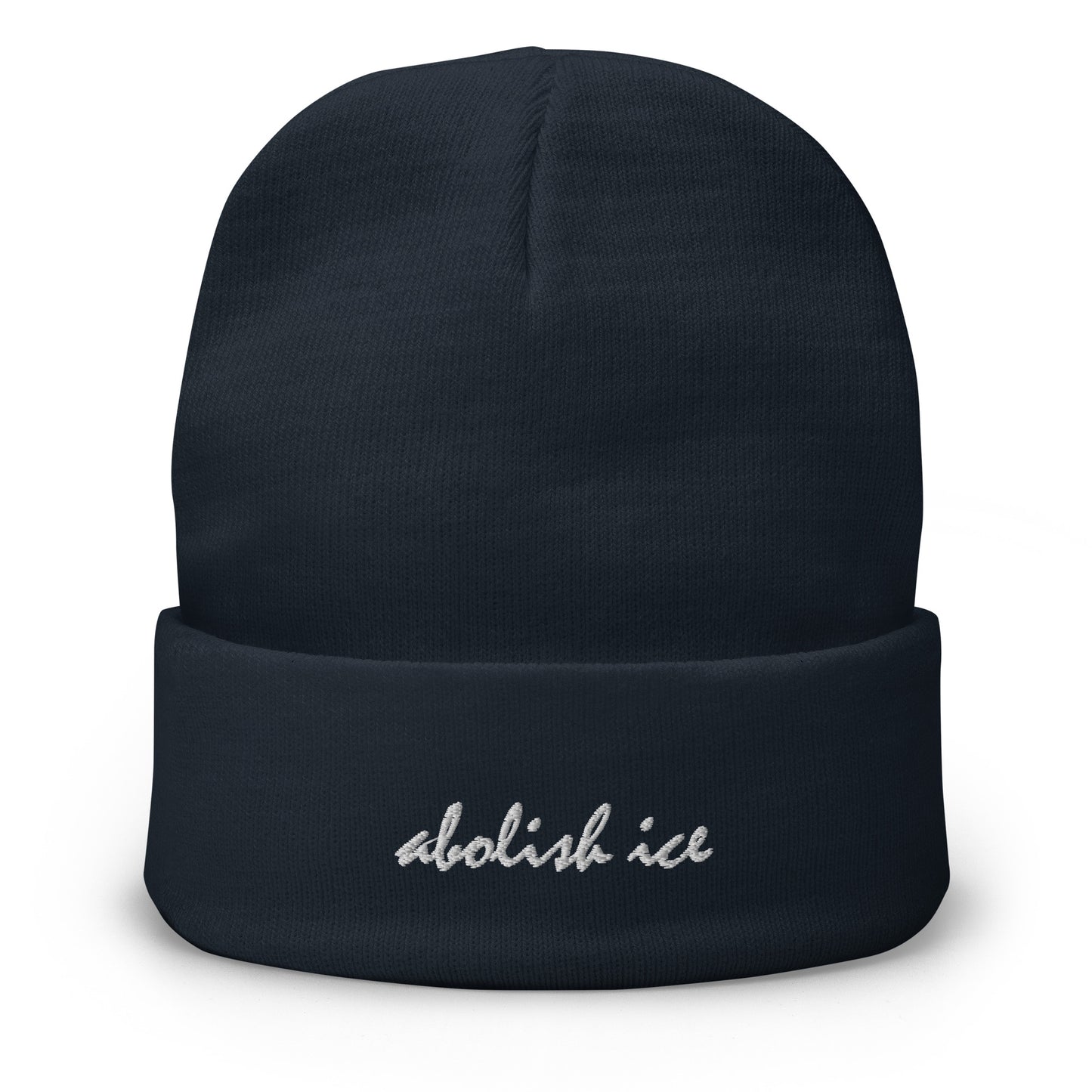 Abolish ICE Embroidered Beanie