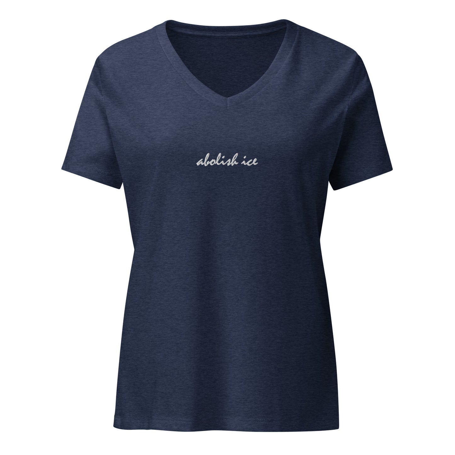 Abolish ICE Women’s relaxed v-neck t-shirt