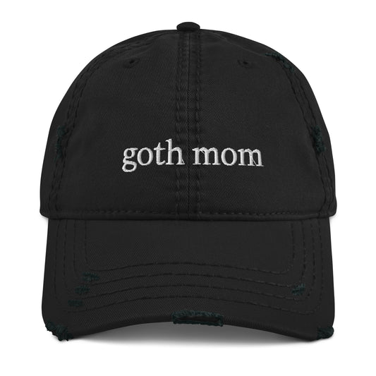 Goth Mom Distressed Hat