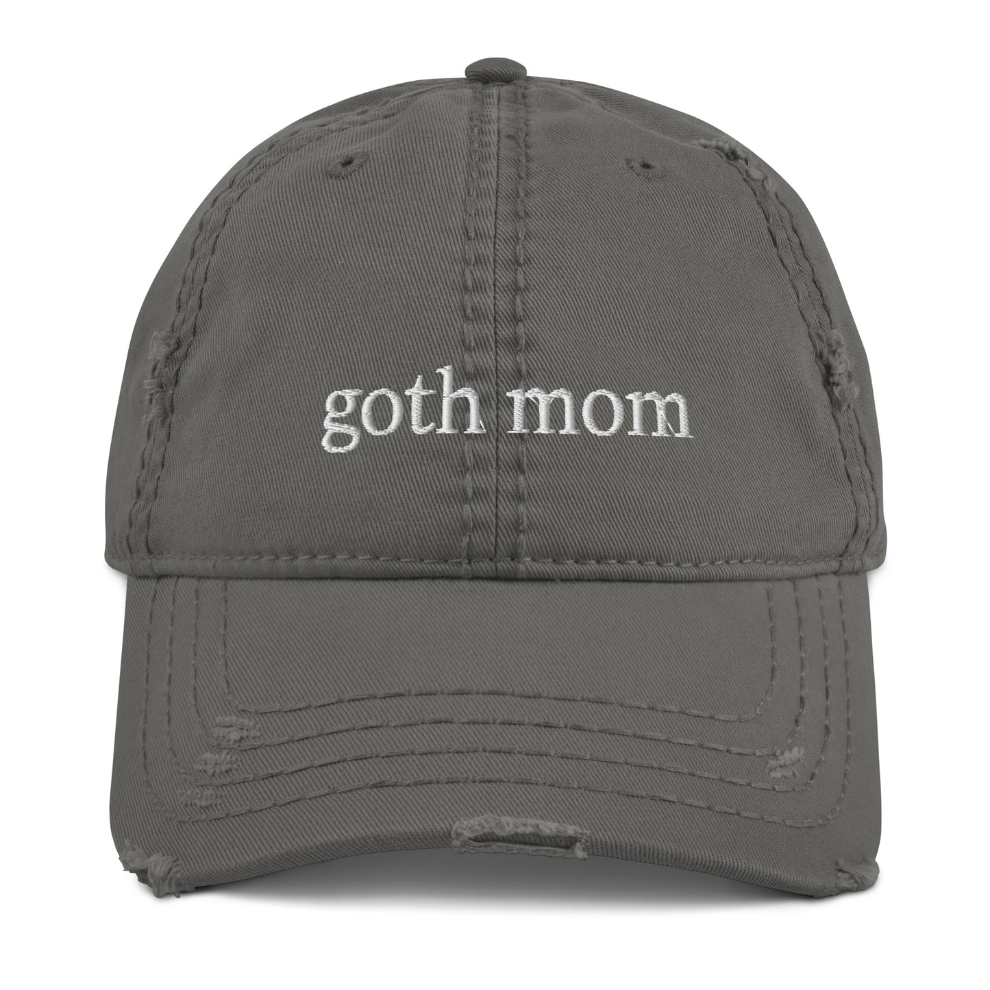 Goth Mom Distressed Hat