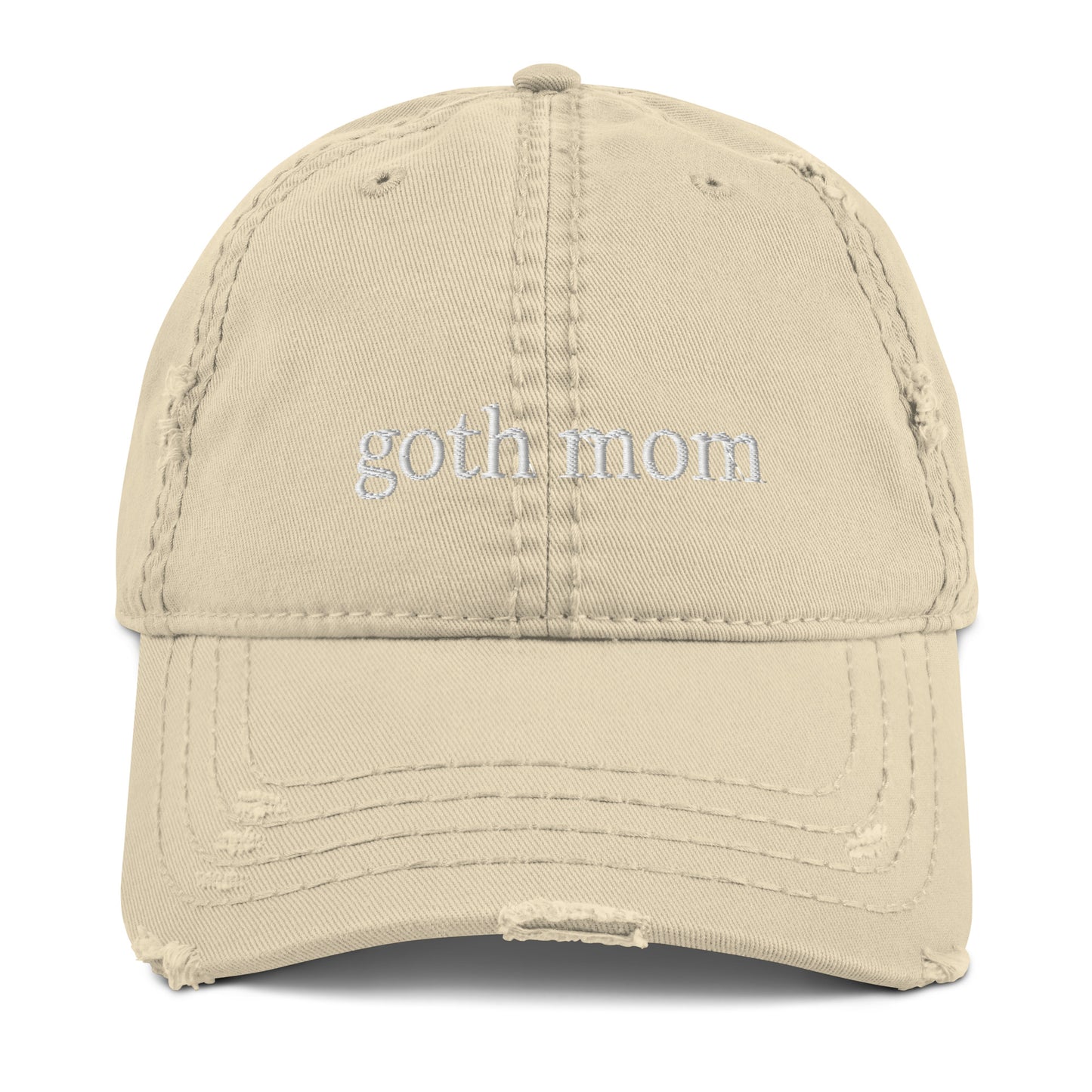 Goth Mom Distressed Hat