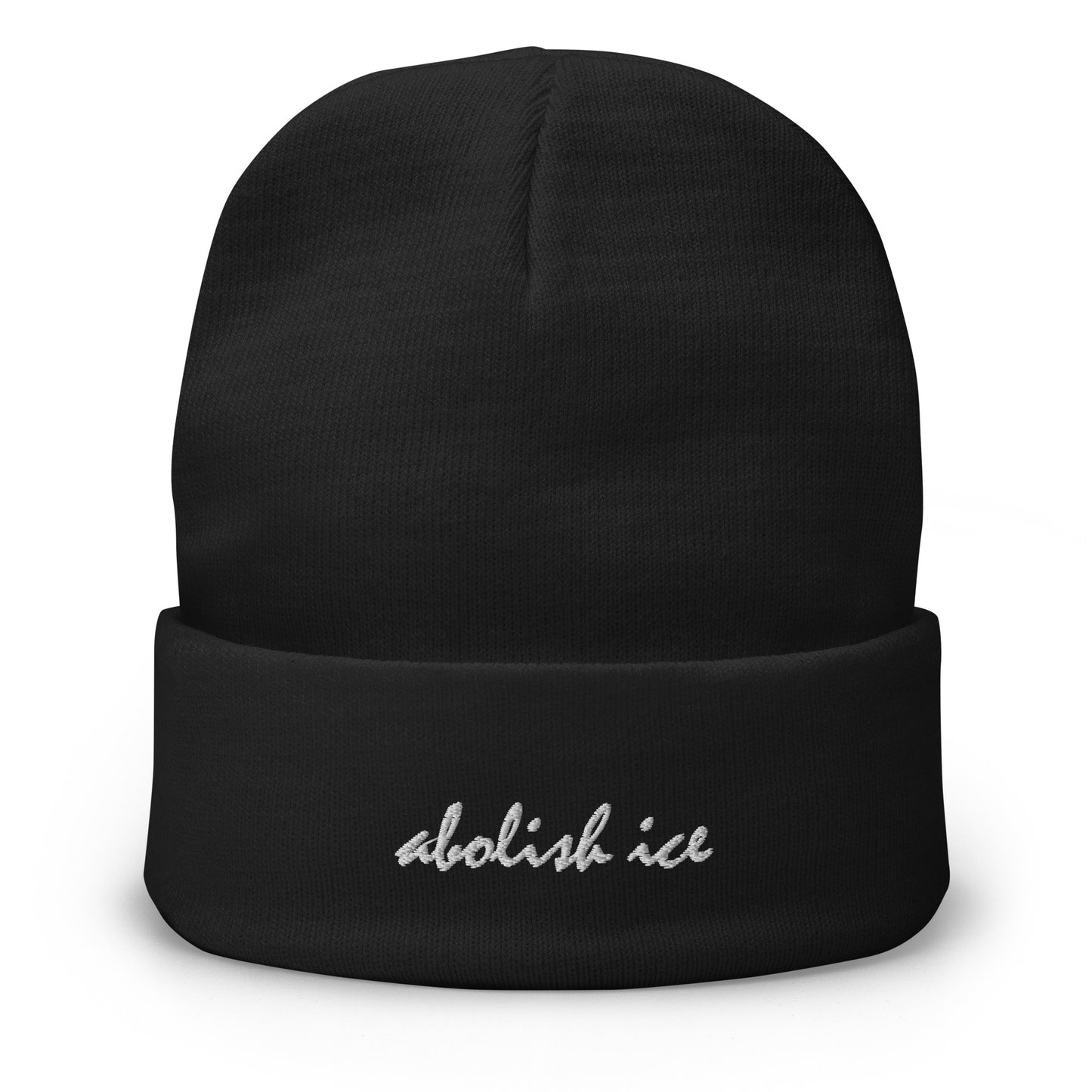 Abolish ICE Embroidered Beanie