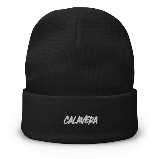 Calavera Embroidered Beanie