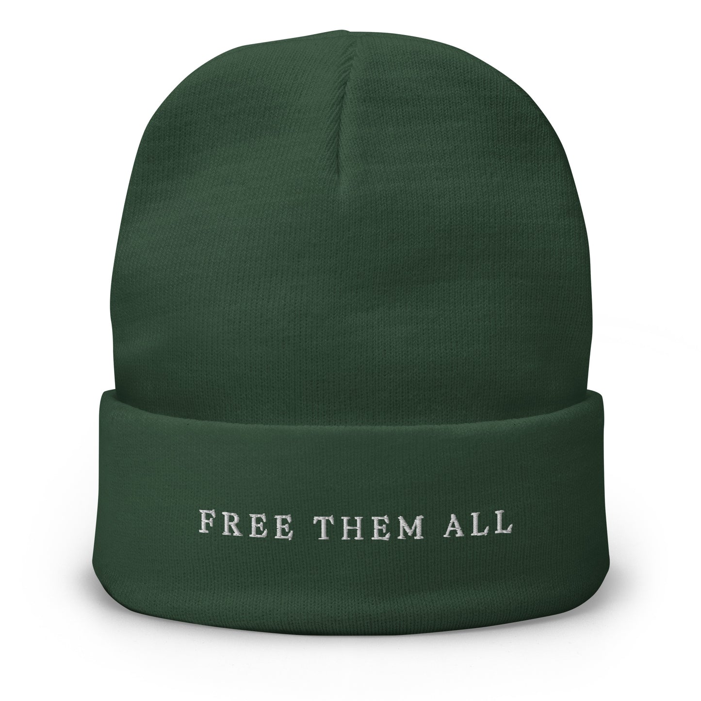 Free Them All Embroidered Beanie