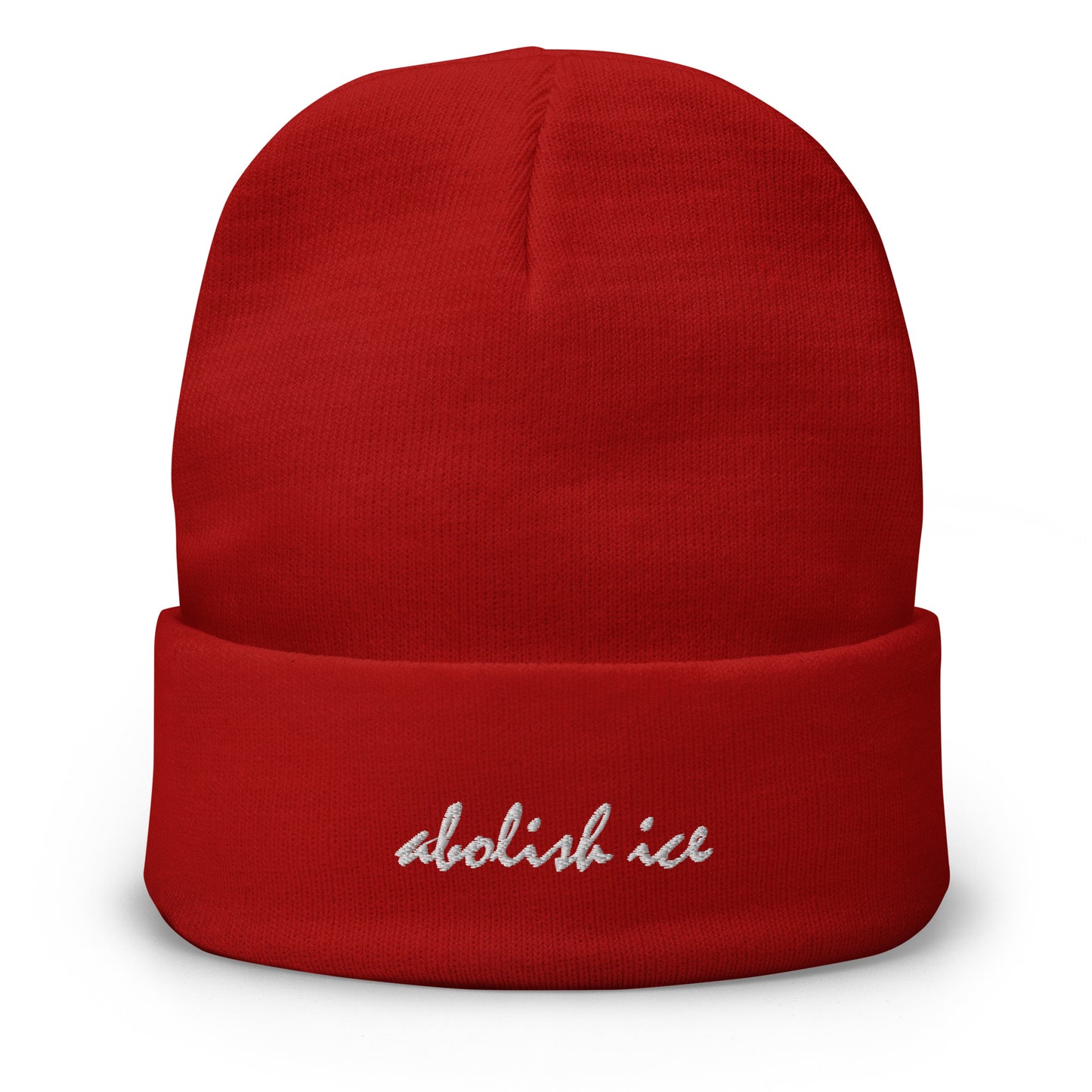 Abolish ICE Embroidered Beanie