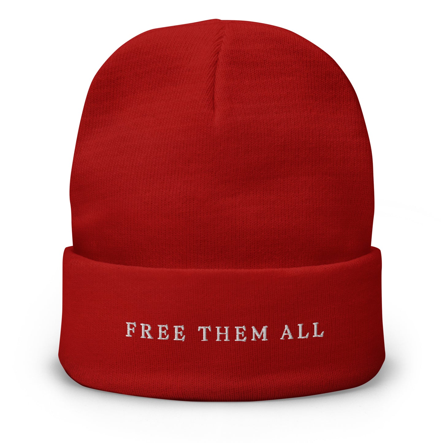 Free Them All Embroidered Beanie