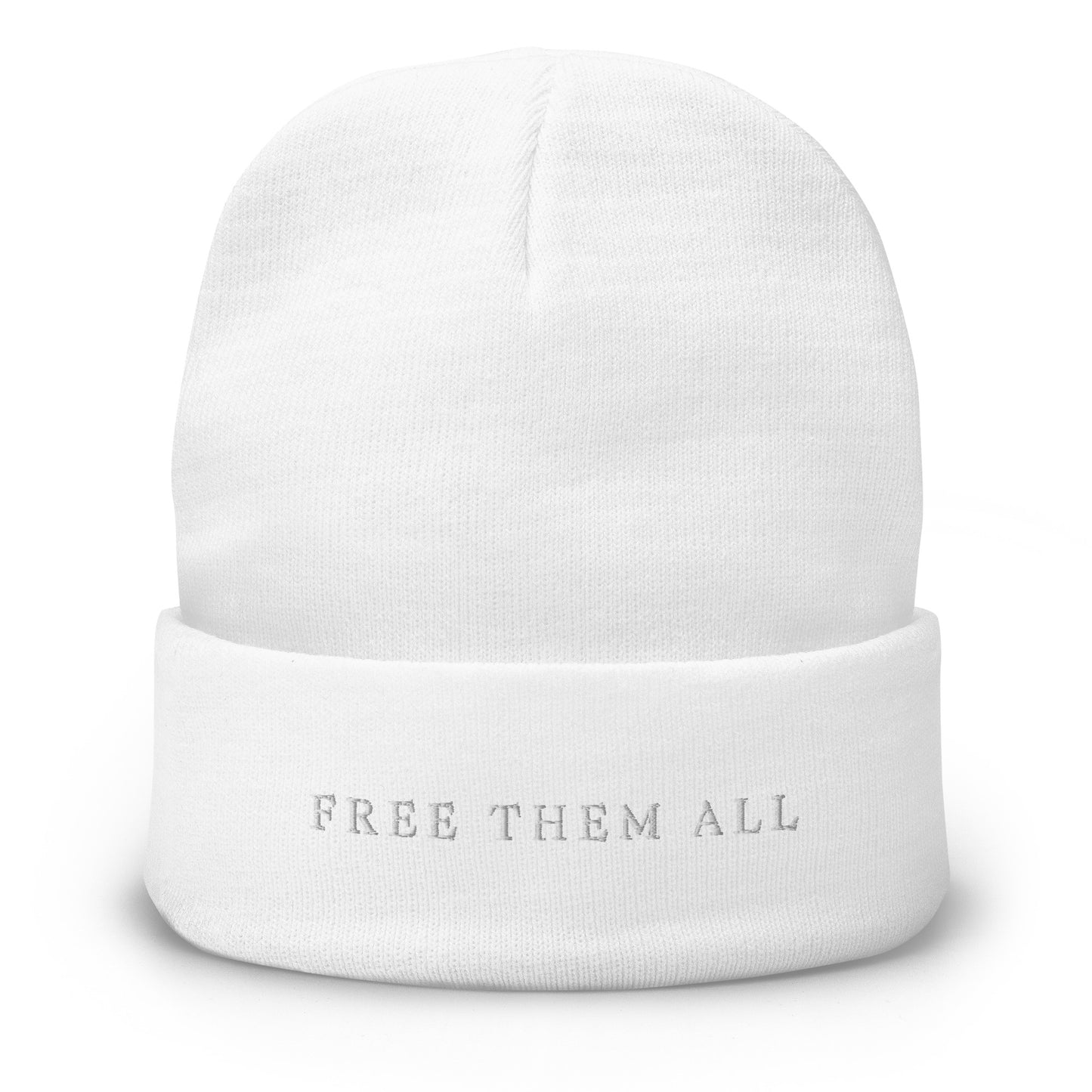 Free Them All Embroidered Beanie