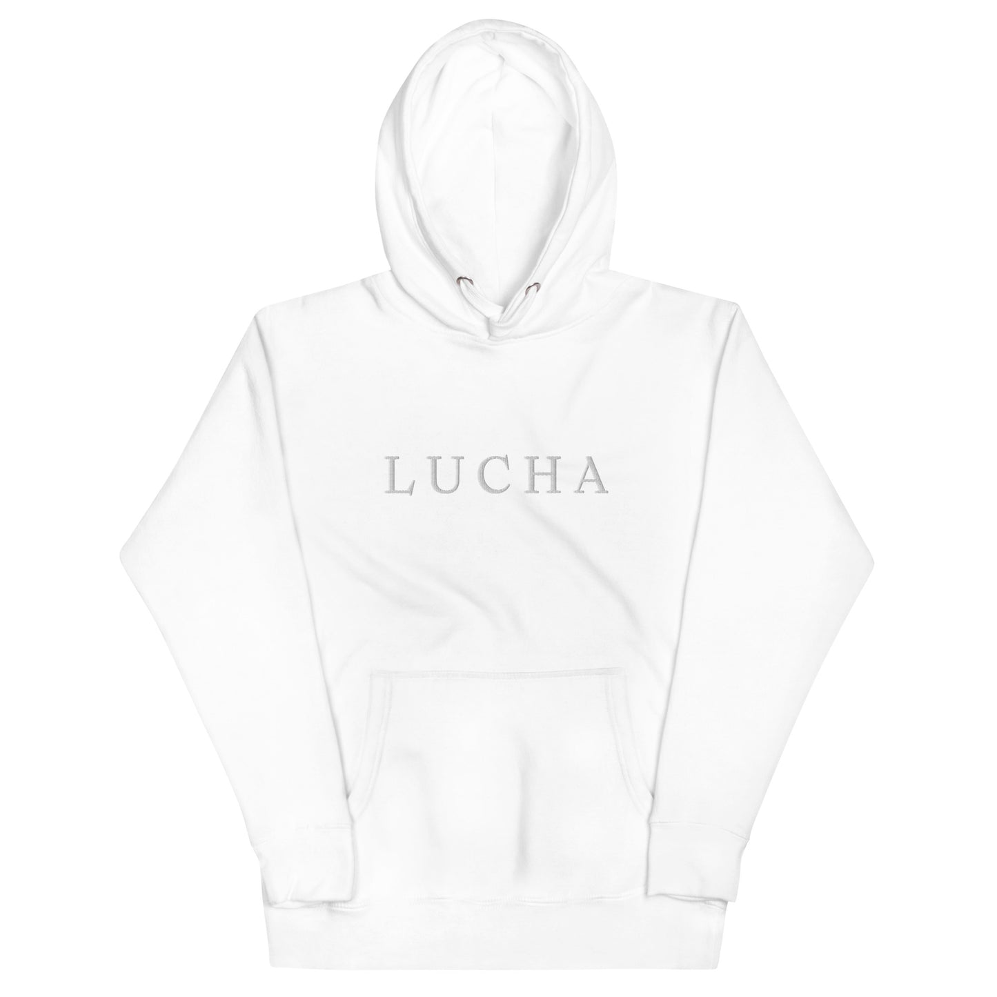 LUCHA Unisex Hoodie (we recommend ordering one size larger than your usual size)