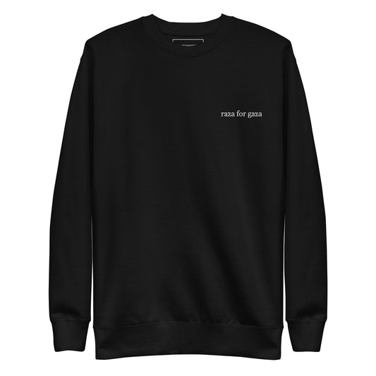 Raza For Gaza Unisex Premium Sweatshirt (runs small we recommend order one size up)