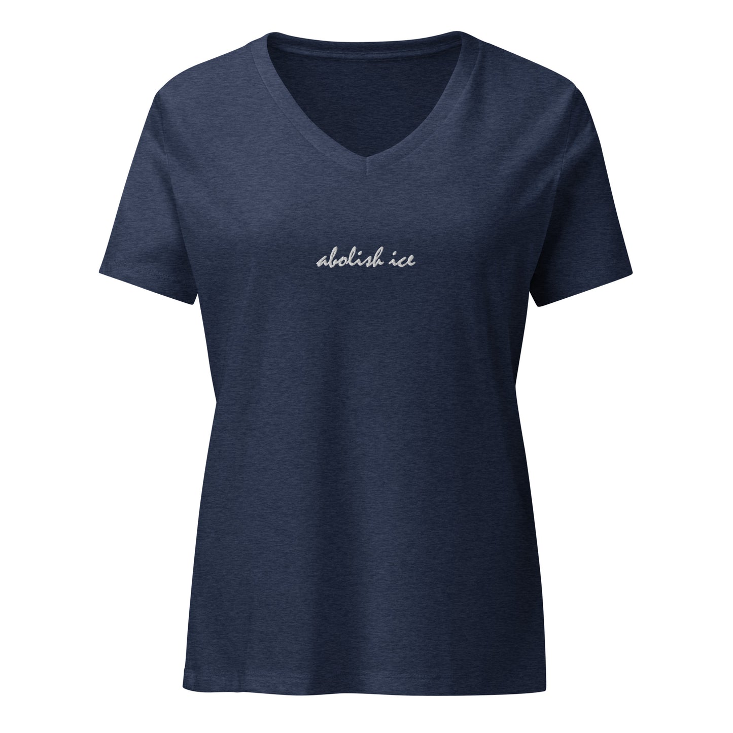 Abolish ICE Women’s relaxed v-neck t-shirt